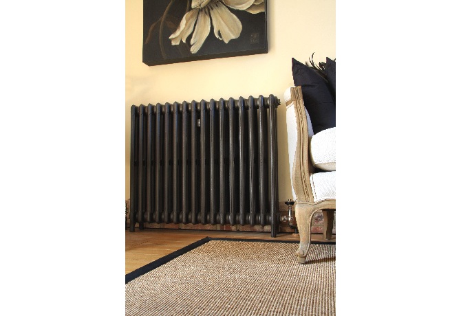 4 Column Cast Iron Radiator Painted In Anthracite