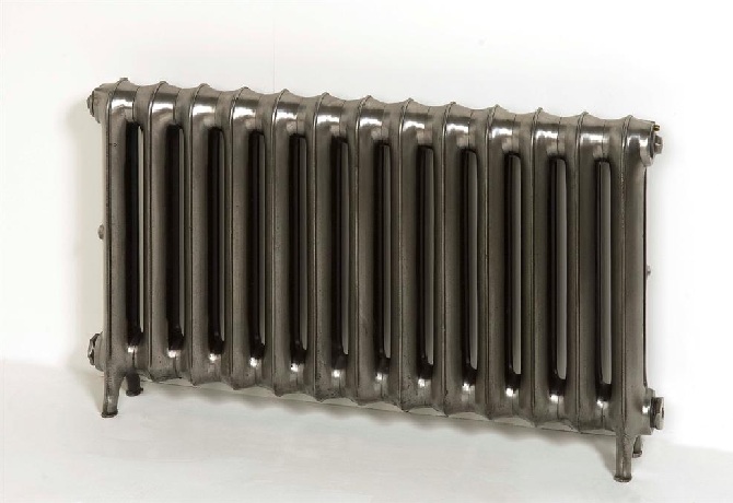 Duchess Cast Iron Radiator Round Topped with a Polished Finish