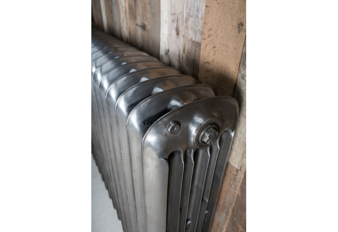 Warehouse Cast Iron Radiator Polished Top Detail