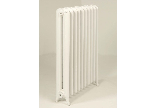 Princess Tall Cast Iron Radiator Painted in Stock White