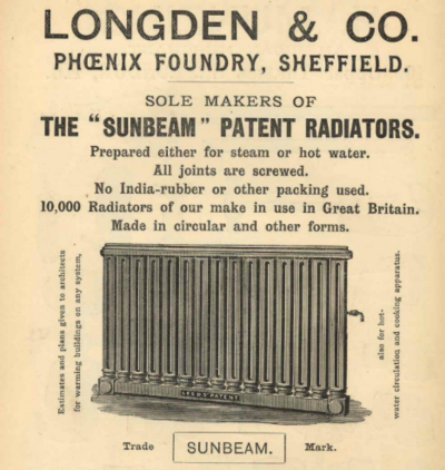 Sunbeam radiator advert.