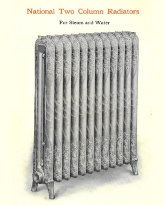 Brochure image of the National Radiator.