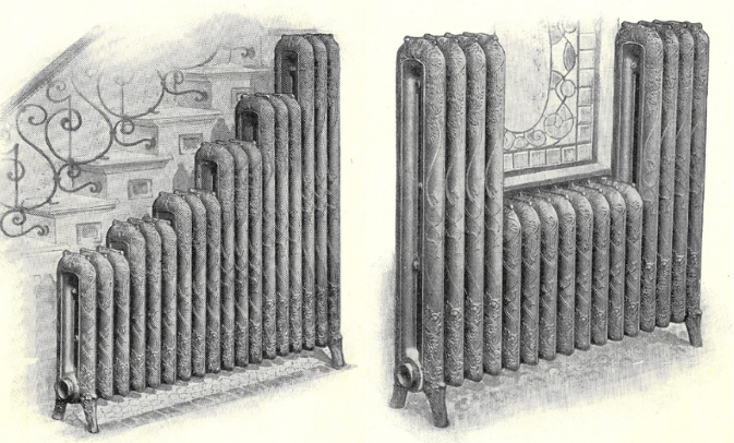 The National Radiator in various configurations.