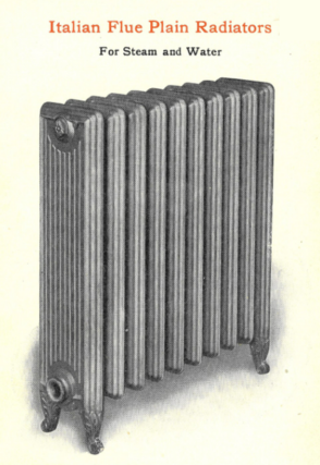 Italian Flue Plain Radiator.