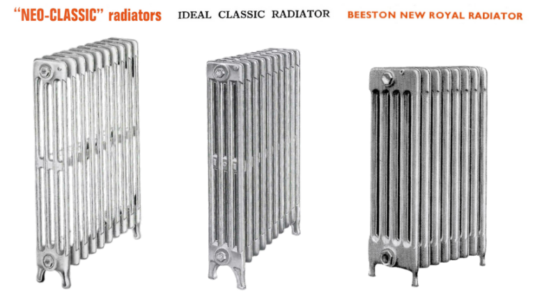A selection of original column radiators.