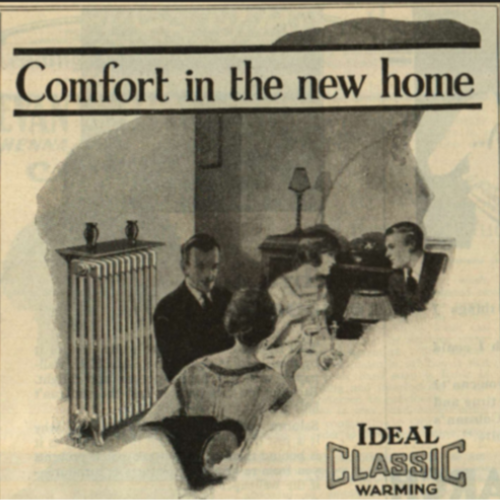 An advert promoting the National Radiator Company.