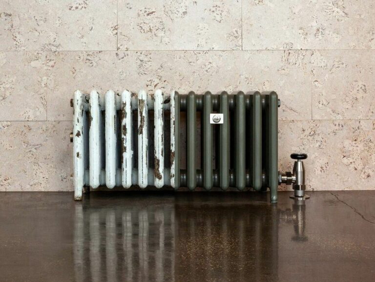 Half-restored radiator.