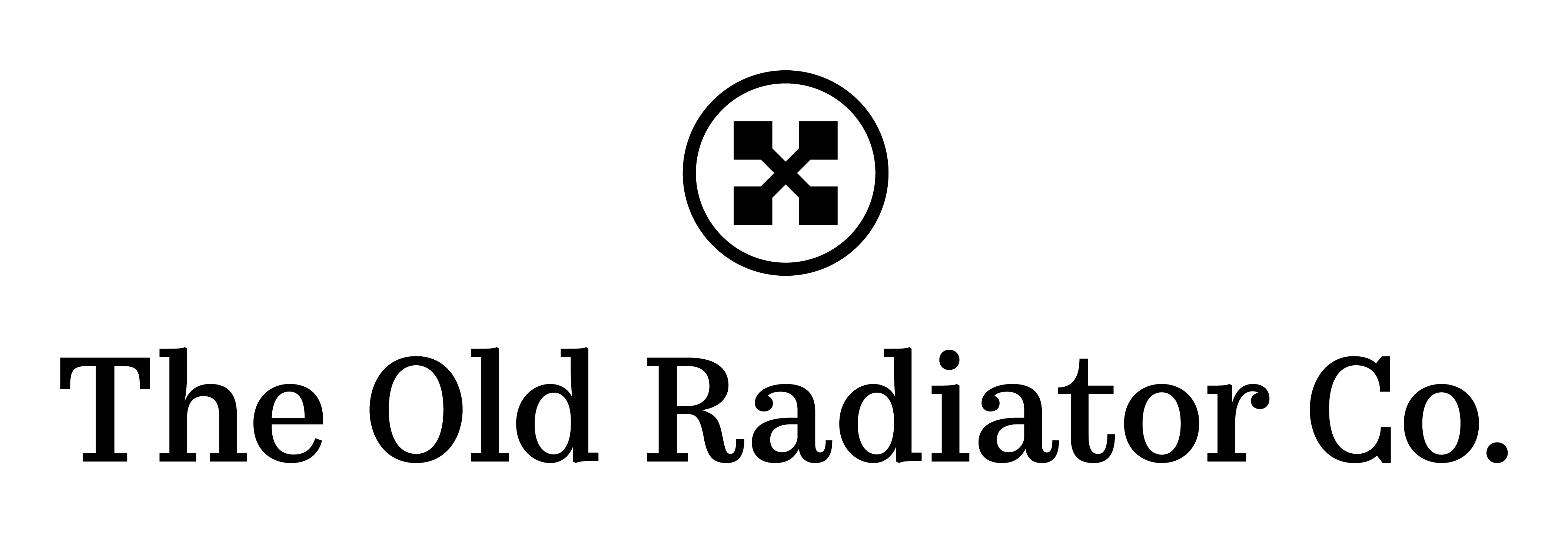 The Old Radiator Company black logo.